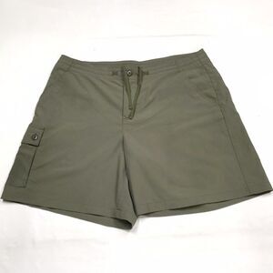 PATAGONIA Inter-Continental Cargo Shorts Women 10 L Military Olive Green Nylon